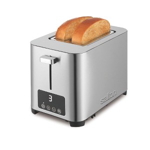 Salton 2 Slice Extra Wide Slot Bread Toaster with 3 Functions Digital Display, 6 Browning Settings and Removable Crumb Tray (ET2072) - 1 of 4