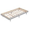 FURNIinspire Beds Modern Minimalist Twin Size Bed Frame Floating Platform Bed, Bedroom Furniture, No Box Spring Needed, Grey, 77.6"*40.9"*10.4" - 2 of 4