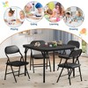 5-Piece Kids Folding Table and Chairs Set, Toddlers Children's Activity Table and Chairs Set for Dining Room, Daycare, Classrooms - 3 of 4