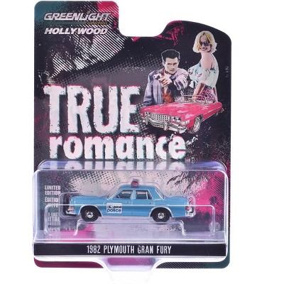 1982 Plymouth Gran Fury "Detroit Police" Blue Metallic "True Romance" (1993) Movie 1/64 Diecast Model Cars by Greenlight