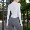 Anna-Kaci Active Women's Long Sleeve Half-Zip Compression Top with Contour Seams - 2 of 4