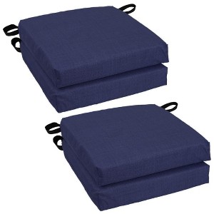 Blazing Needles, Set of 4 Outdoor Chair Cushions - 1 of 3
