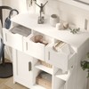 NicBex Bathroom Floor Cabinet,Freestanding Bathroom Cabinet with Drawers & Shelves,Storage Cabinet for Bathroom, Living Room & Bedroom - 4 of 4