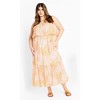 Women's Plus Size Pia Print Maxi Dress - jade | CITY CHIC - image 2 of 4