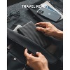Passport Wallet RFID Blocking Travel Wallet for Men & Women, Long Size, Carbon Fiber Black - 3 of 4