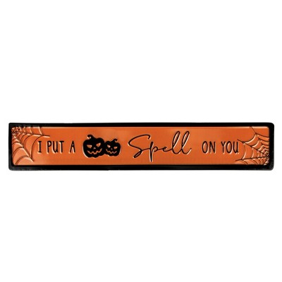 Northlight "I Put a Spell on You" Metal Halloween Wall Sign - 20"