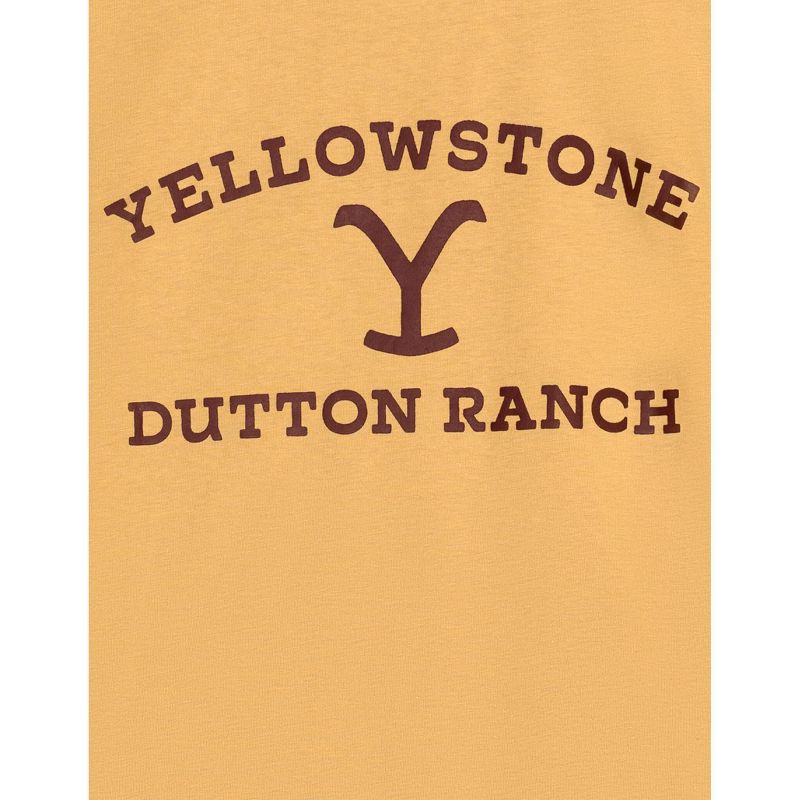 Y Yellowstone Dutton Ranch Logo Adult Vintage Wash T-Shirt, 2 of 4