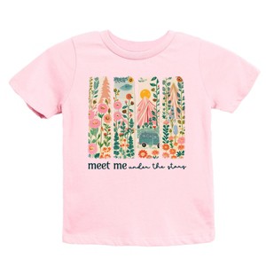 The Juniper Shop Meet Me Under The Stars Youth Short Sleeve Tee - L - Pink - 1 of 4