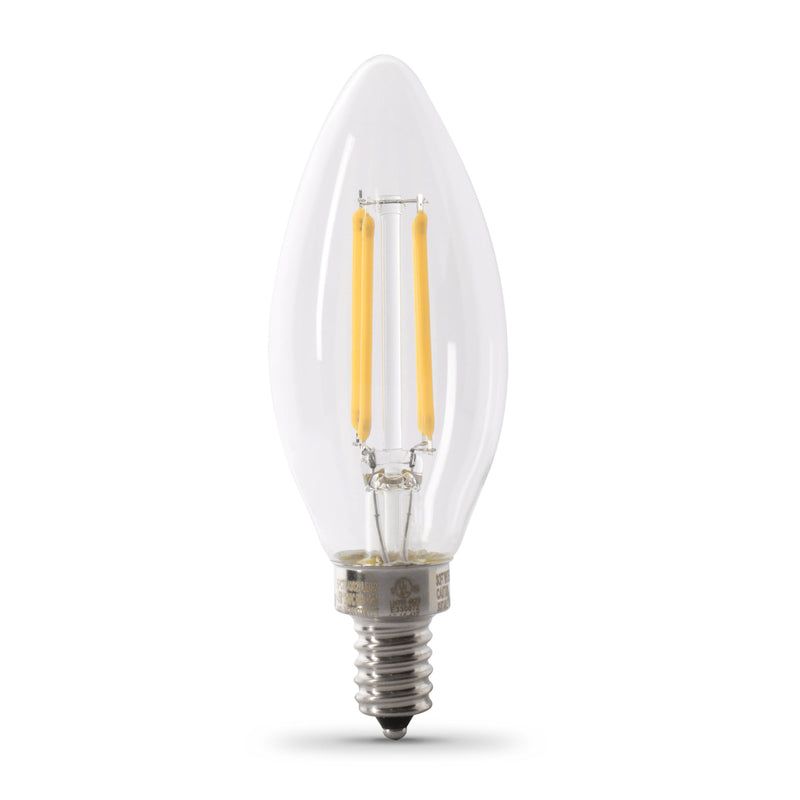 Feit Electric Enhance B10 E12 (Candelabra) LED Bulb Soft White 60 Watt Equivalence 6 pk, 2 of 3
