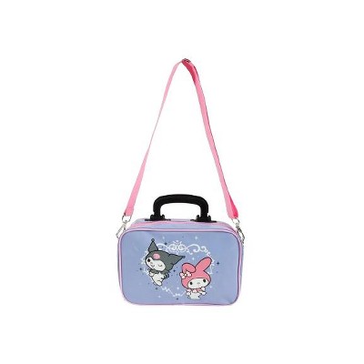 Kuromi & My Melody Character Heart Blue Mini Crossbody Bag