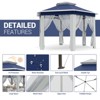 79.5" Portable Gazebo Tent, Outdoor Canopy Tent with Mosquito Netting, Double-Layer Pop Up Canopy for Backyard & Patio, Weather-Resistant Pergola - 3 of 4