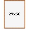 PosterPalooza | Classic Brown Picture Frame - UV Acrylic, Foam Board Backing, Hanging Hardware - 2 of 4