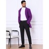 Lars Amadeus Men's Classic Solid Slim Fit Notch Lapel Single Breasted Overcoat - 4 of 4