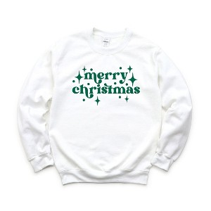 Simply Sage Market Women's Graphic Sweatshirt Whimsical Merry Christmas - 1 of 2