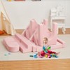 22 Piece Modular Kids Play Couch, Sectional Kids Play Sofa, Toddler Soft Foam Couch, Convertible Plush Sofa Play Set, for Playing, Sleeping - 3 of 4