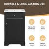 Mshliw 20" Bathroom Vanity with Ceramic Sink, Soft Closing Door, Storage Rack & Adjustable Shelve, Freestanding MDF Cabinet - 2 of 4