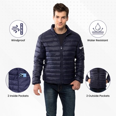 Мужские куртки Alpine Swiss Niko Men’s Puffer Jacket | Warm Down Alternative Insulated Coat | Packable, Water-Resistant & Windproof Winter Outerwear with Zipper — фото 2