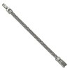 Black Bow Jewelry 8.5mm Stainless Steel Antiqued 2-Strand Franco Chain Bracelet, 8.5 In - 2 of 4