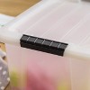 IRIS USA Plastic Storage Bins with Lids and Secure Latching Buckles Natural - 8 Pack - 4 of 4