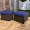 EAGLE PEAK Azure Bay 2 Piece Wicker Patio for Patio Deck Backyard Poolside - 2 of 4