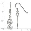 Black Bow Jewelry Sterling Silver Delta Zeta Greek Life Dangle Earring - image 2 of 3