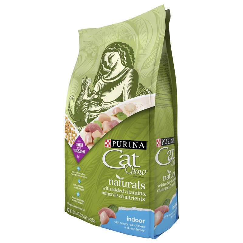 Purina Cat Chow Naturals Indoor with Chicken Adult Complete & Balanced Dry Cat Food, 6 of 7