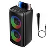 MOVSSOU Karaoke Machine & Portable Speaker with Microphone – Supports USB, TF Card & AUX Input, Wireless Use –Adults & Music Lovers - 2 of 4