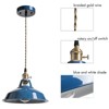CLAXY Modern Pendant Light Blue Barn Shade Hanging Light - 2 of 4