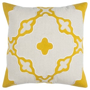 Yellow Galaxy Throw Pillow - Rizzy Home