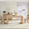 Racxily Farmhouse Kitchen Dining Table for 4-6 People, Rectangular Dining Table for Dining Room, Living Room, Kitchen, Easy Assembly - 3 of 4
