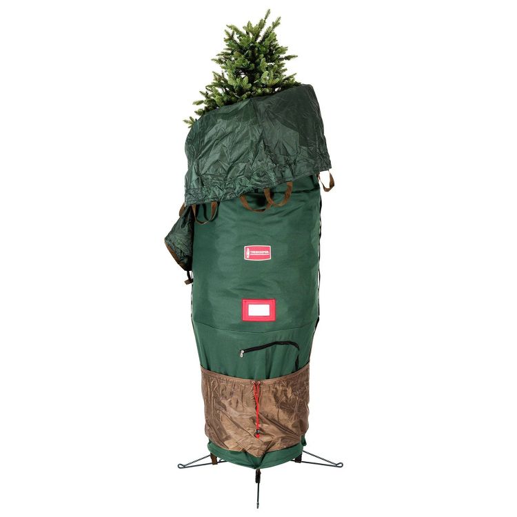 TreeKeeper Adjustable Tree Storage Bag - Large: Christmas Tree Storage, Polyester, Spot Clean, 95" x 33", Green, 1 of 13