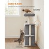 Multi-Cat Tree Tower with 2 Hideouts & Scratching Posts, Durable Cat Climbing Furniture - 4 of 4
