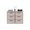 NicBex 6-Drawer Bedroom Dresser,Modern Dressers with Cut-Out Handles ,Chest of Drawers for Living Room,Dining Room,Hallway - 3 of 4