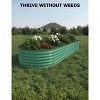 Raised Garden Bed,Galvanized Raised Planter Boxes Outdoor with Easy Assembly, Large Garden Bed for Vegetables, Fruits, Flower,Raised Garden Bed - 2 of 4