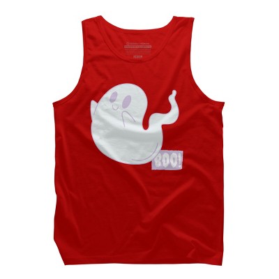 Men's Design By Humans Boo Cute Ghost Halloween cute design By BoogieCreates Tank Top