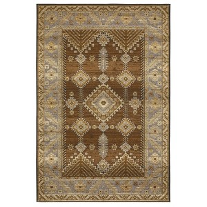 Oriental Weavers Naples 1441X Brown / Grey Indoor /Outdoor Area Rug - 6'7" x 9'4" - 1 of 4