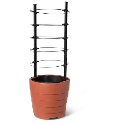 Victory Self-Watering Planter with Support System - Gardener's Supply Company