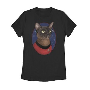 Women's Star Trek Uhura Cat Portrait T-Shirt - 1 of 3