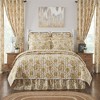 Dorset Gold Floral Queen Quilt 90Wx90L - 4 of 4