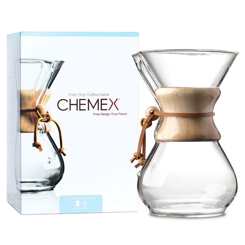 Chemex Pour-Over Glass Coffeemaker - Classic Series - 6-Cup - Exclusive Packaging, 2 of 6