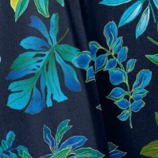 navy leafy tropical