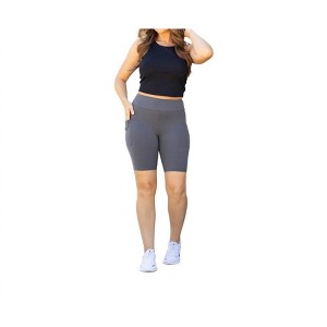 Women's The Christy - Charcoal Biker Shorts - Julia Rose - 1 of 4