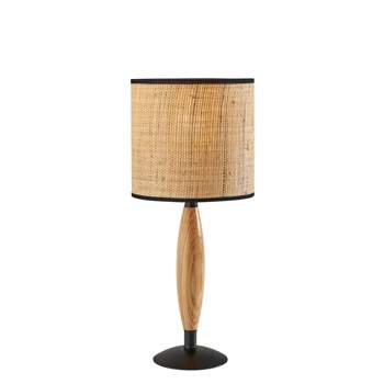 Cayman Natural Wood Table Lamp Black - Adesso