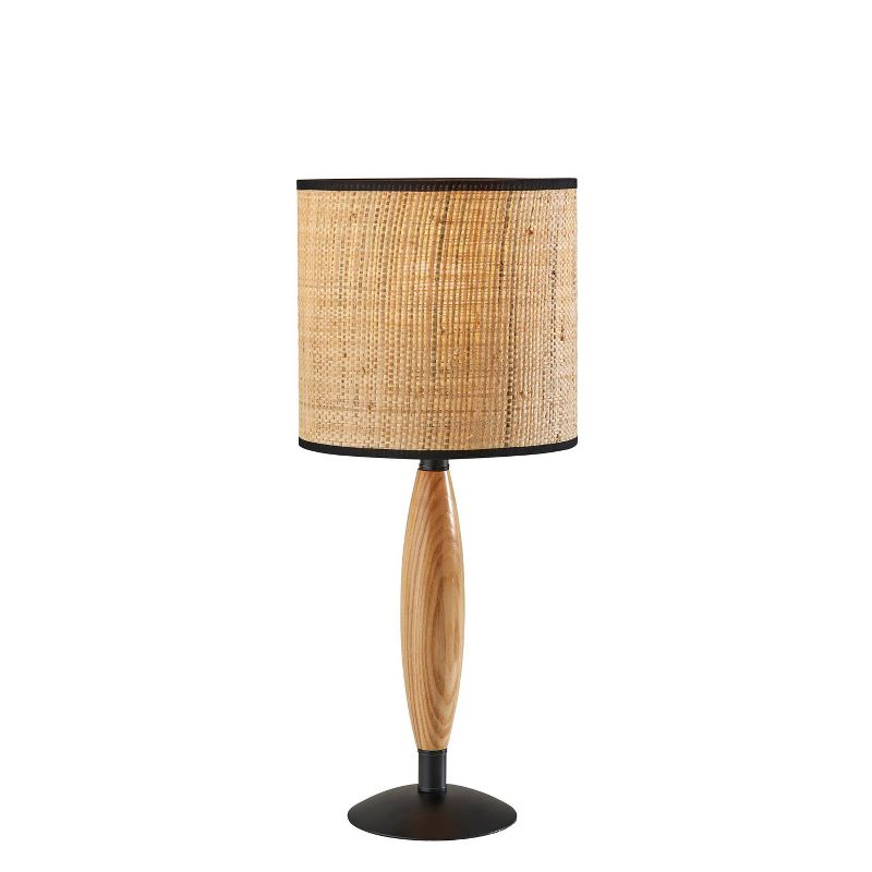 Cayman Natural Wood Table Lamp Black - Adesso, 1 of 7