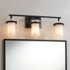 Possini Euro Design Possini Euro Lucia 22" Wide Matte Black 3-Light Bath Light - 2 of 4