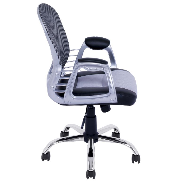 Workspace Executive Office Chair Leatherette and Mesh - CorLiving, 3 of 12