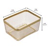 Metal Mesh Pantry Basket for Kitchen Storage - 3 of 4