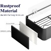 Attop Shower Shelves - 4-Pack Adhesive Shower Organizers, Rust-Resistant Metal Shelves, No Drilling Bathroom Organization and Storage, Black - 3 of 4