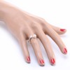Adjustable Wrap Sterling Silver Ring for Women Pearl & CZ Ginger Lyne Collection - 4 of 4