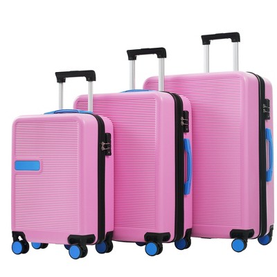 YONWAY 3-Piece Luggage Sets, ABS Hardshell Expandable Luggage Sets, with TSA Lock and Spinner Wheel